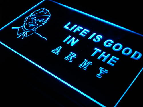 Army Life is Good Bar Beer US Neon Light Sign